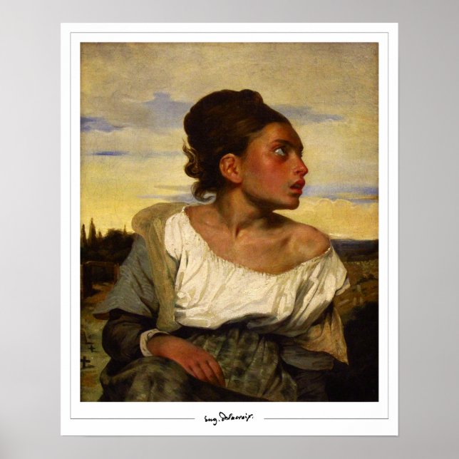 Poster d'art Eugène Delacroix Zedign #199 (Devant)