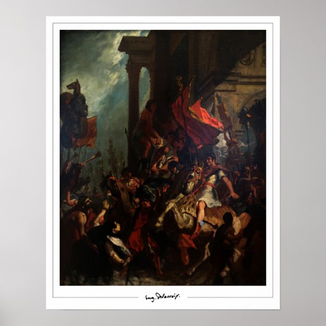 Poster d'art Eugène Delacroix Zedign #560 (Devant)