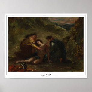 Poster d'art Eugène Delacroix Zedign #589