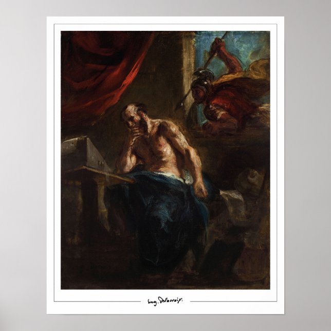 Poster d'art Eugène Delacroix Zedign #590 (Devant)
