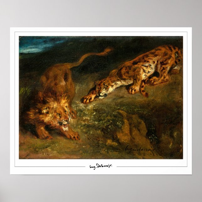 Poster d'art Eugène Delacroix Zedign #637 (Devant)