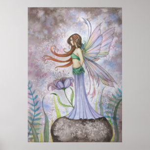 Poster d'art fée Dream Lily