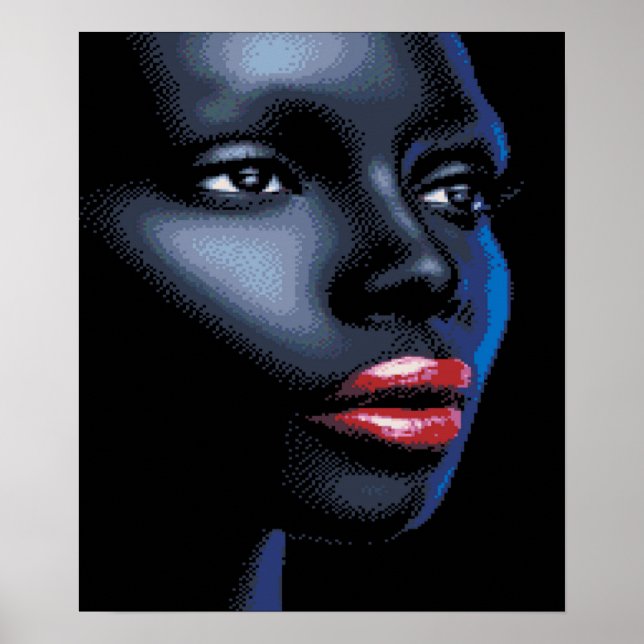 Poster d'art féminin africain (Devant)