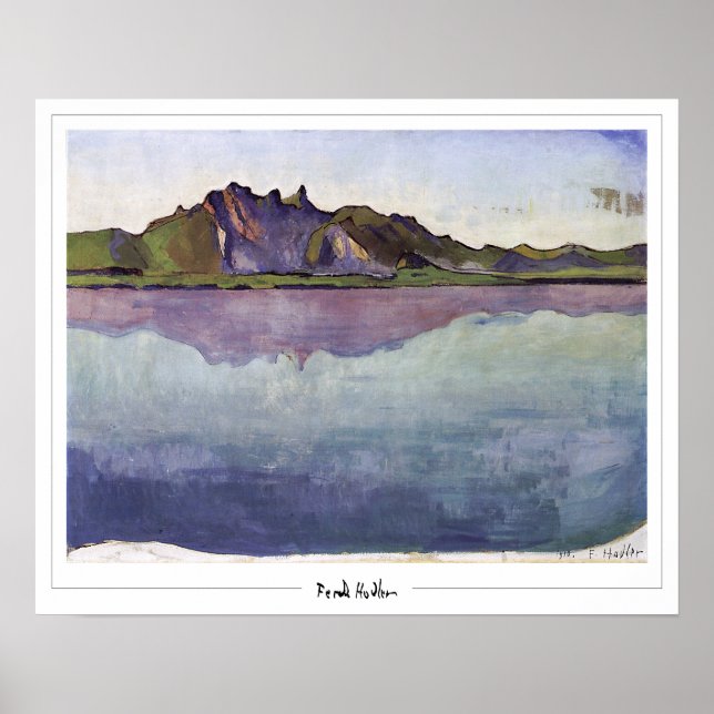 Poster d'art Ferdinand Hodler Zedign #247 (Devant)