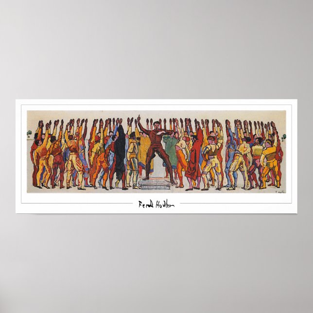 Poster d'art Ferdinand Hodler Zedign #263 (Devant)