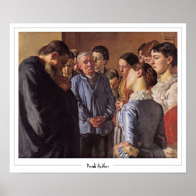 Poster d'art Ferdinand Hodler Zedign #40 (Devant)