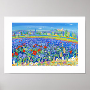 Poster d'art : Fleurs pour Miel, Provence. Cairann