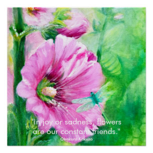 Poster d'Art Floral Rose