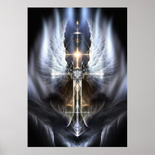 Poster d'art fractal de l'aile Heavenel