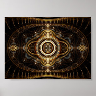 Poster d'art fractal : Tous les yeux qui voient