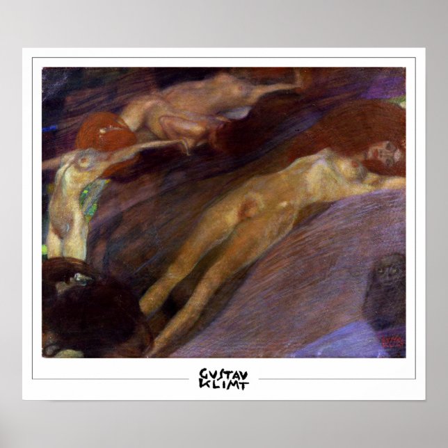 Poster d'art Gustav Klimt Zedign #112 (Devant)