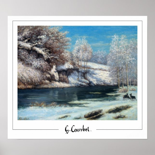 Poster d'art Gustave Courbet Zedign #8-2 (Devant)