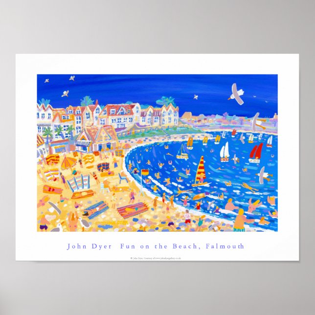 Poster d'art : Gylly Beach Cafe. "Amusez-vous sur  (Devant)