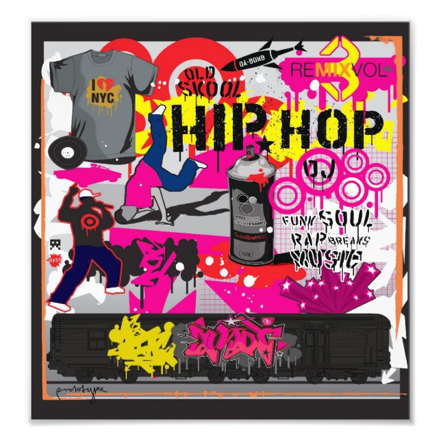 Poster d'art Hip hop (Devant)