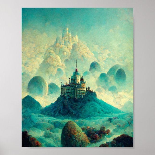 Poster d'art Imaginaire des châteaux de Fairytale (Devant)