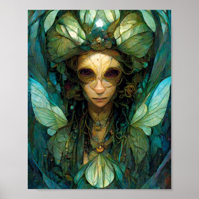 Poster d'art Imaginaire Fairy de Wood Elf (Devant)