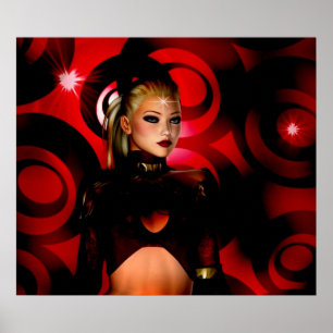 Poster d'Art Imaginaire Red Venus