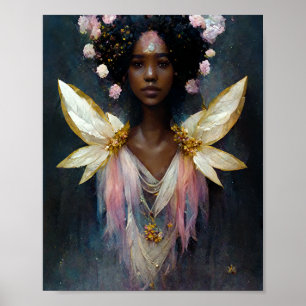 Poster d'art Imaginaire rose Fae 7