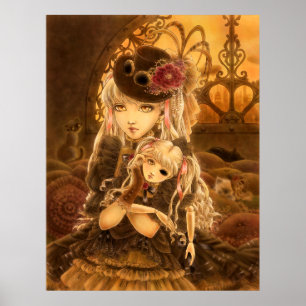 Poster d'art Imaginaire Steampunk