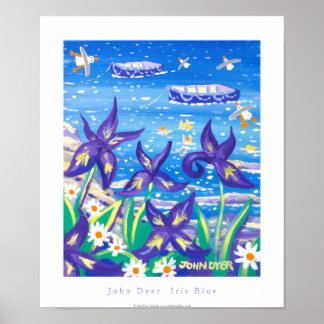 Poster d'art : Iris Blue