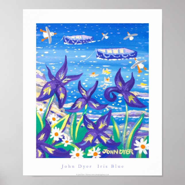 Poster d'art : Iris Blue (Devant)
