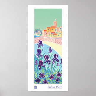 Poster d'art : Iris violet, Antibes, Côte d'Azur