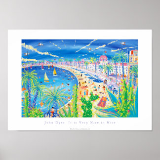 Poster d'art : It's Very Nice in Nice, Côte d'Azur