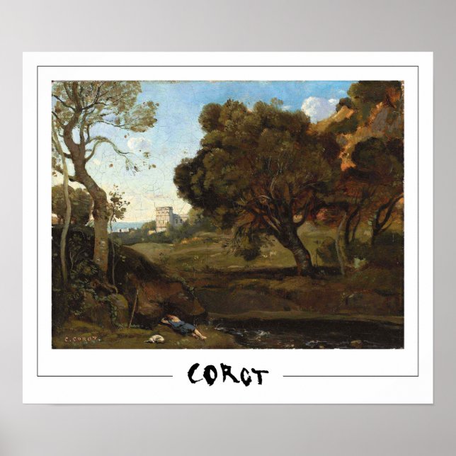Poster d'art Jean-Baptiste-Camille Corot Zedign #1 (Devant)