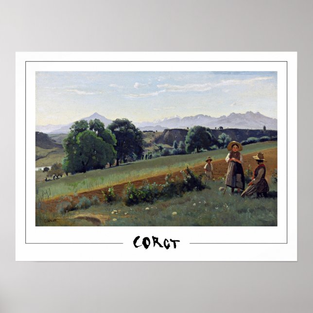 Poster d'art Jean-Baptiste-Camille Corot Zedign #3 (Devant)
