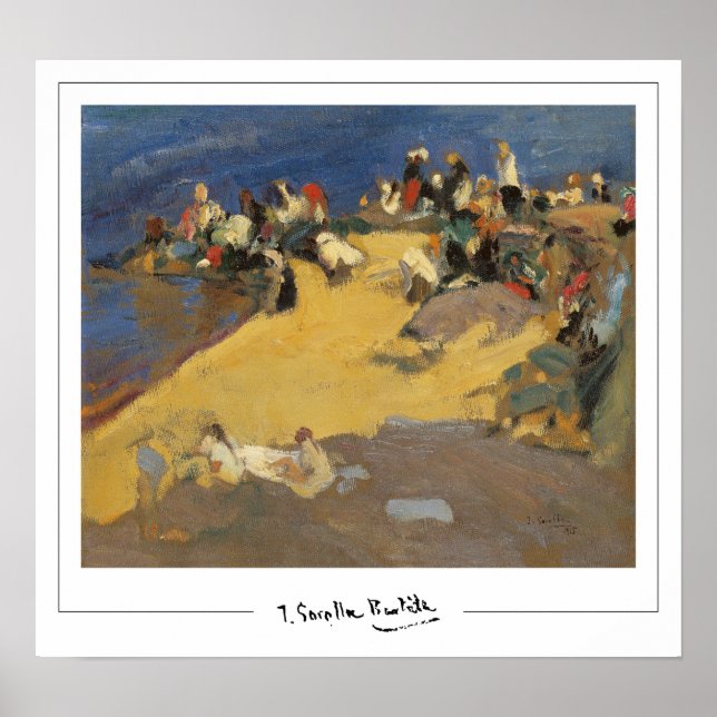 Poster d'art Joaquín Sorolla Zedign #2 (Devant)