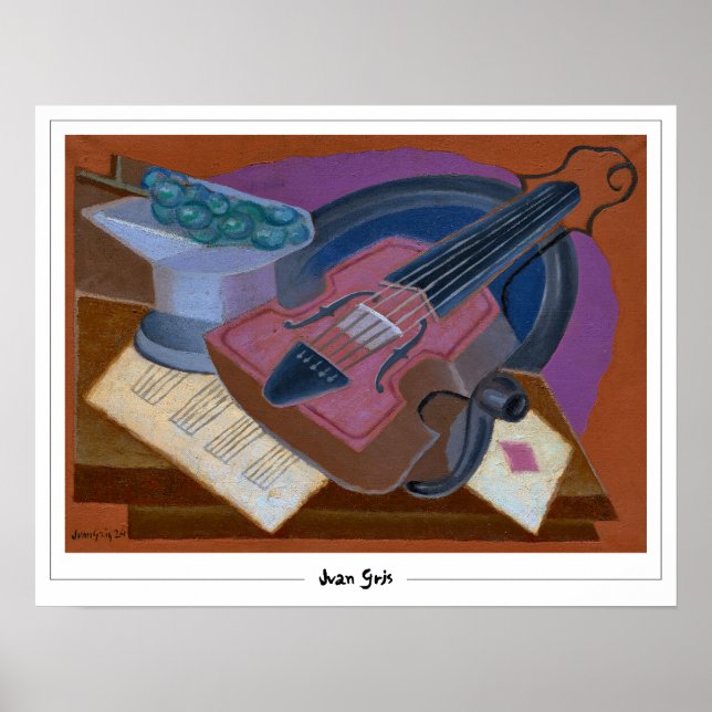 Poster d'art Juan Gris Zedign #324 (Devant)