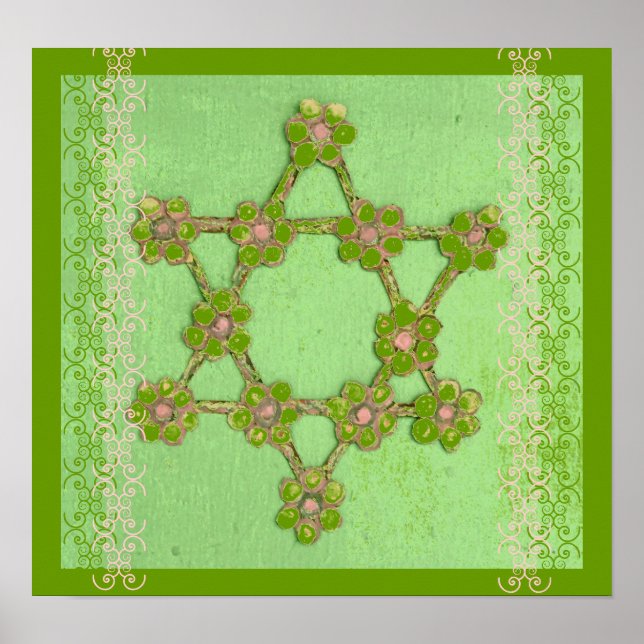 Poster d'Art Juif Star Judaïca (Devant)