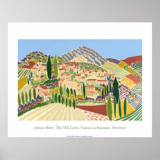 Poster d'art : La Vieille Ville, Vaison, Provence