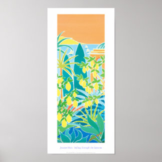 Poster d'art : La voile à travers les citrons