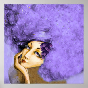 Poster d'art Lady Merlot