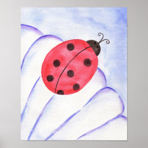 Poster d'art Ladybug Daisy Imprimer