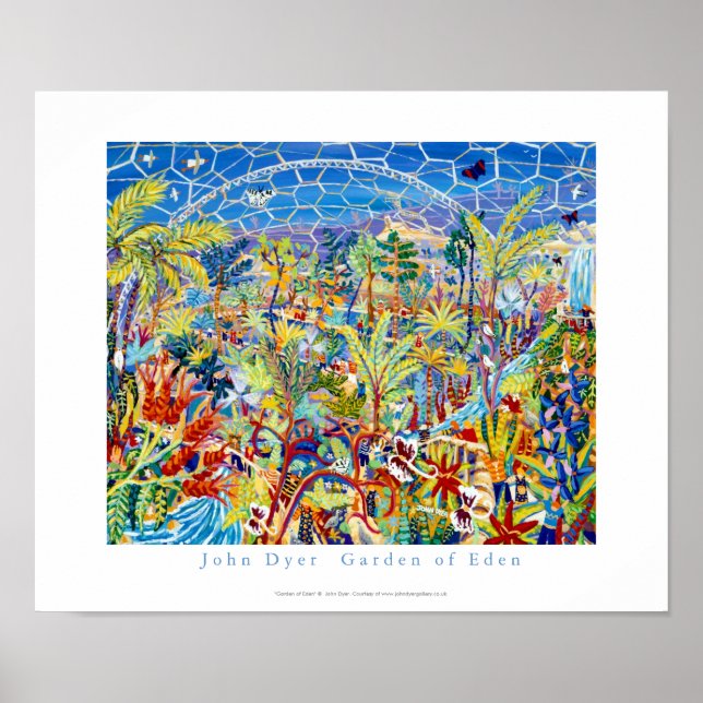 Poster d'art : Le projet Eden par John Dyer (Devant)