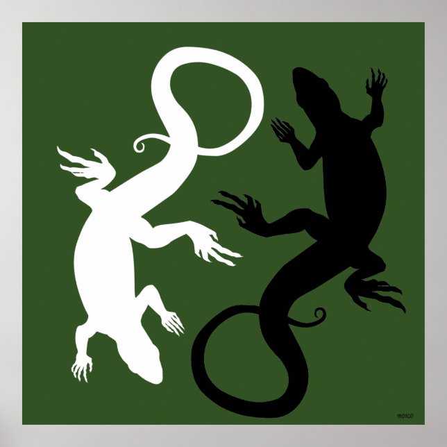 Poster d'art Lizard Poster d'art Reptile Imprimés  (Devant)