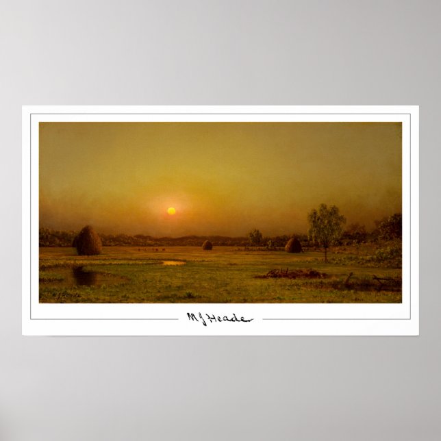 Poster d'art Martin Johnson Heade Zedign #114 (Devant)