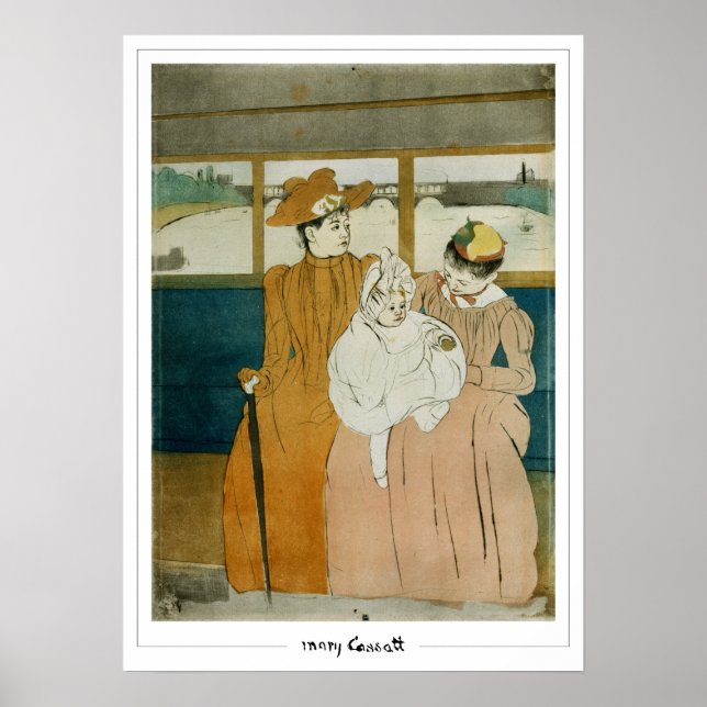 Poster d'art Mary Cassatt Zedign #3 (Devant)