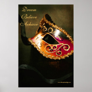 Poster d'art Masqurade Motivational Dream