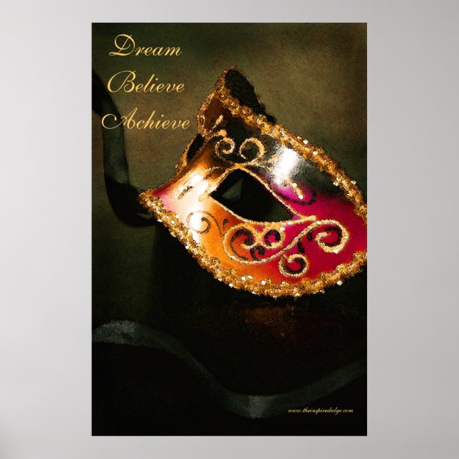 Poster d'art Masqurade Motivational Dream (Devant)
