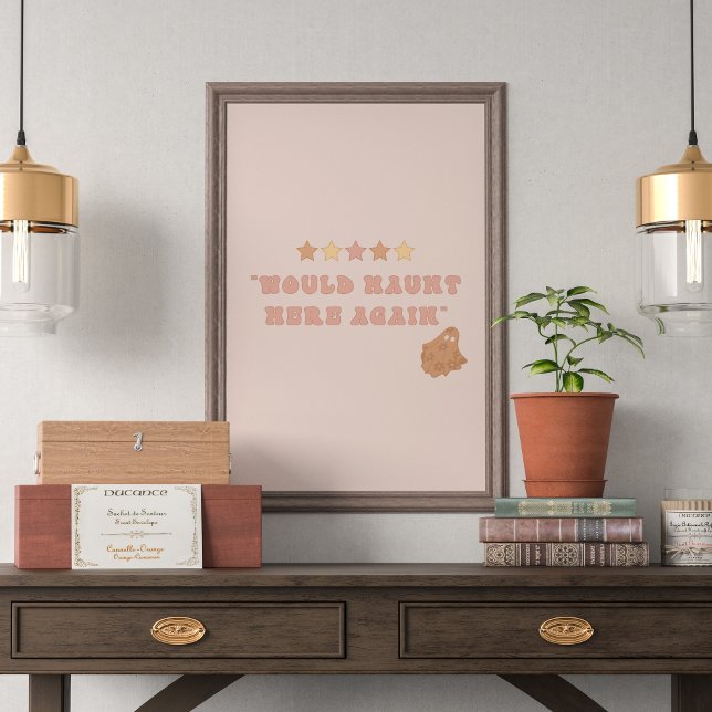 Poster d'art mignon du fantôme d'Halloween (Créateur téléchargé)