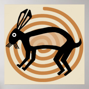 Poster d'art Mimbres Rabbit