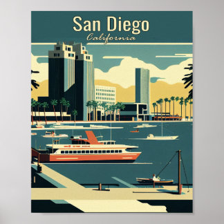 Poster d'art minimaliste Vintage voyage de San Die