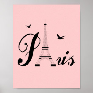 Poster d'Art Moderne Pink Paris Imprimer