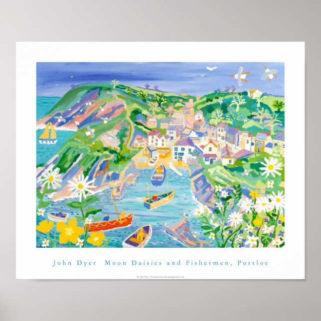 Poster d'art : Moon Daisers and Fishermen, Portloe (Devant)