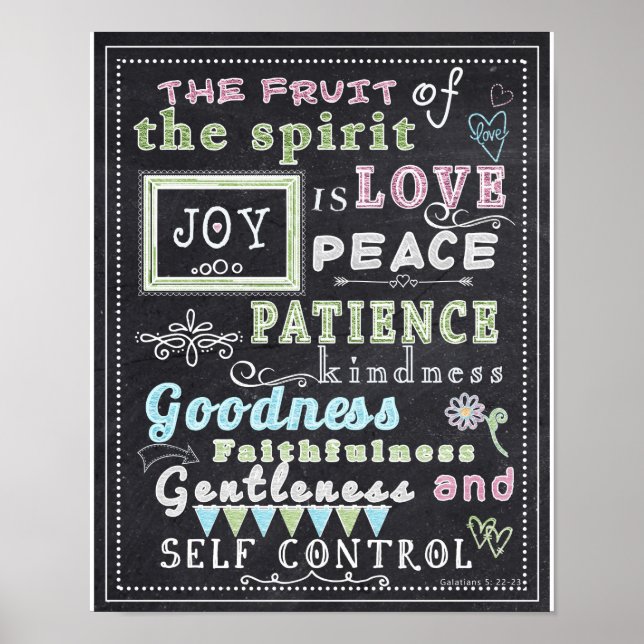 Poster D'Art Mur - Fruit Of The Spirit, Tableau De (Devant)