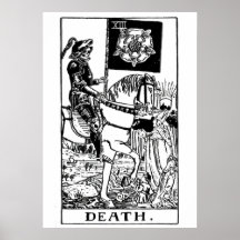 Poster d'art mural de la carte Death Tarot