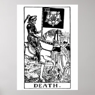 Poster d'art mural de la carte Death Tarot